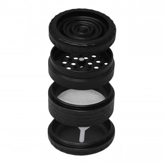 Crushers - Textured Touch 4-Parts Herb Grinder - 6Ct Display [GR653]