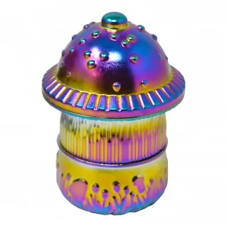 Take It Easy Rainbow Mushroom Grinders - 12Ct Display [GR9026