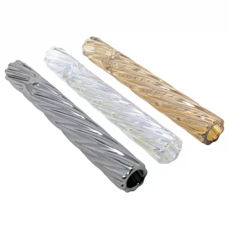 High Point Glass - Spiral Fumed Art Chillums Display 48-Ct [CH6]