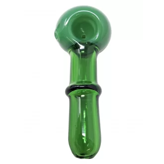 5" Color Tube Slyme Head Joint Single Rim Spoon Hand Pipe  (Pack of 2) - [DJ590]