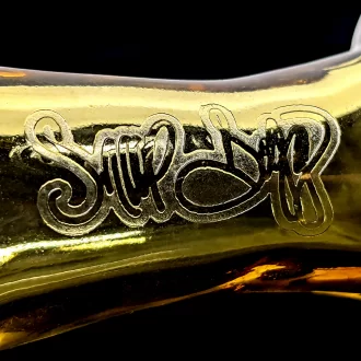 Dogg Lbs - 4" Everyday Dogg Bone Hand Pipe - Gold [DLHP0011]