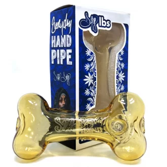 Dogg Lbs - 4" Everyday Dogg Bone Hand Pipe - Gold [DLHP0011]