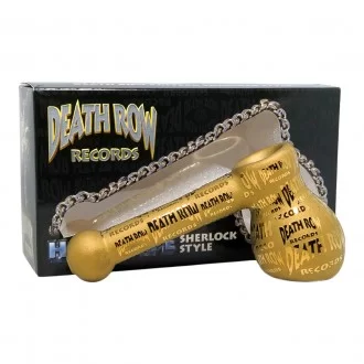 Death Row Records - 6" Full Metallic Etched Hammer Hand Pipe - [DRHP0005]
