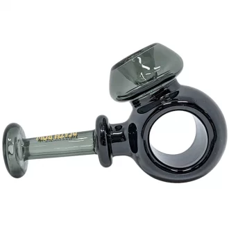 Death Row Records - 4" Ring Hand Pipe - Smoke [DRHP0014]