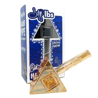 Dogg Lbs - 4" Everyday Electro Plated TriPrism Hand Pipe - [DRHP0009]