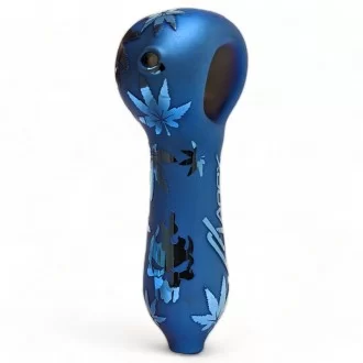 APEX 4" Frosted Currency Cobwebs Art Hand Pipe 12ct Display [HPD35]