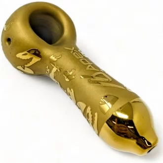 APEX 4" Frosted Prehistoric Herb Art Hand Pipe 12ct Display [HPD37]
