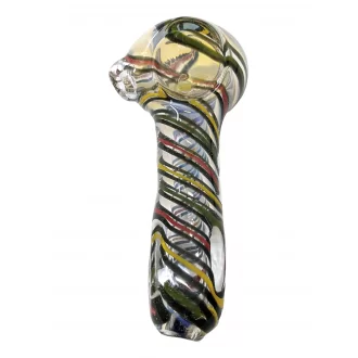 3" Rasta & Fumed  Art Hand Pipe (Pack Of 2) [PT508]