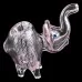 3" Pink Standing Elephant Animal Hand Pipe - [RJA102]