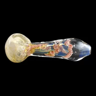 4" Frit Art Twisted Rope Hand Pipe - 2 Pack [SA-33]