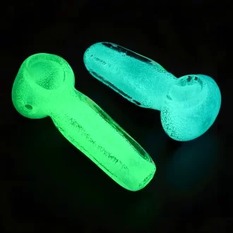 3.25" Glow In Dark Hand Pipe (Pack Of 2) [SDK559]