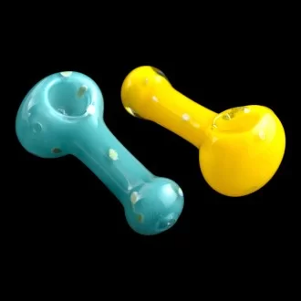 3.25" Dot Peanut Mix Colours Hand Pipe (Pack Of 2) [SDK600]