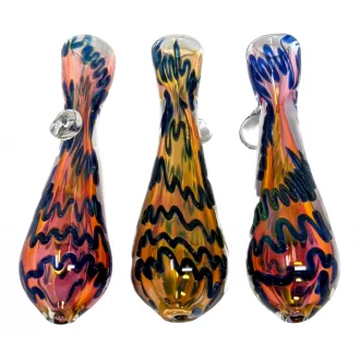 3" Gold Fumed Chillum (Pack Of 3) [SDK660]