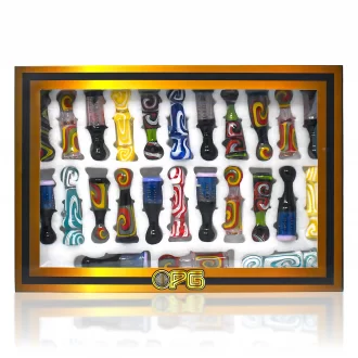 On Point Glass - 3.5" Color Splash Assorted Chillum - 25ct Display