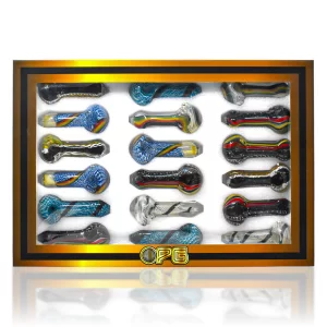 On Point Glass - 3" Luminous Swirl Silver Fumed Dicro Hand Pipe - 18Ct Display 