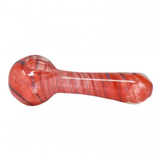 3.5" Frit Art Twirl Art Spoon Hand Pipe - 2 Pack [SNV-115]