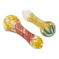 3.5" Twisted Line Spoon Hand Pipe - 2 Pack