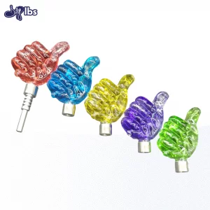 Death Row Records - 4" Assorted Freeze Thumbs Up Nectar Pipe w/ Screw Tip