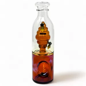 6.5" 2 In 1 "Bizzy Bee Hive" Hand Pipe/Waterpipe - [GB954]