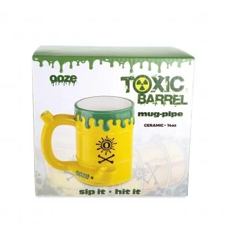 Ooze Ceramic Toxic Barrel Mug Hand Pipe - [OOZEMUG2] 
