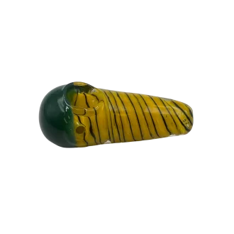 4" Color Tube Head Frit Art Body Spoon Hand Pipe (Pack of 2) [RPHAN0120] 