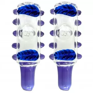 4.5" FolliArt Multi Marble Hand Pipe - 2Ct [ZD282]