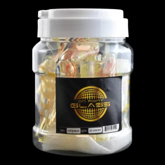 3" Assorted Styles Chillums 25Ct Jar [CH3JAR25]
