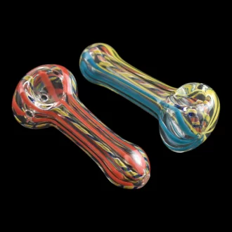 3" Assorted Styles Hand Pipes 40Ct Jar [HP3JAR40]
