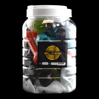 4" Assorted Styles Hand Pipes 22Ct Jar [HP4JAR22]