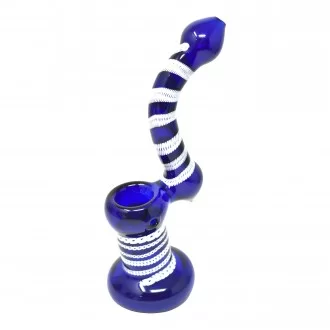 6"-7" Assorted Color Tube Bubbler Hand Pipe - 10CT JAR [JAR10GMB150]
