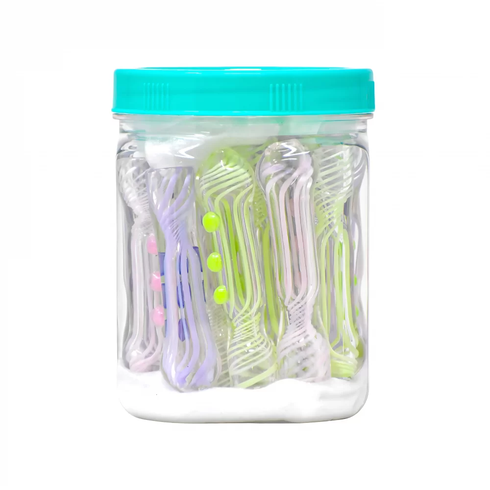 3" Spiral Art Chillum Hand Pipe - 18CT JAR 3" Spiral Art Chillum Hand Pipe - 18CT JAR - Colorful and Durable Glass Pipes