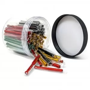 3” Jarred Jive Anodized Color Baseball Bat Metal Digger Pipe - 100ct JAR [YBLT100JAR]