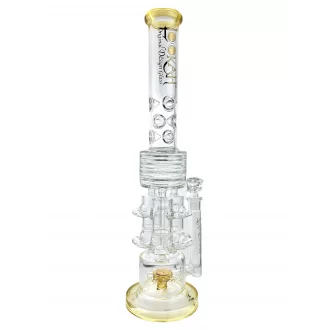 Lookah Glass - 20" Triple HoneyComb Chamber Multi Perc Water Pipe -  [WPC756]