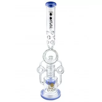 Lookah Glass - 21" Donut Chambers Multi Perc Water Pipe - [WPC760]