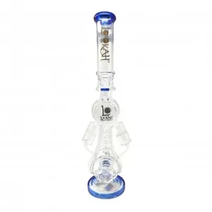 20" Lookah Spiral Barrel Double Chamber With Multi Honeycomb Perc Recycler Water Pipe - [WPC770]