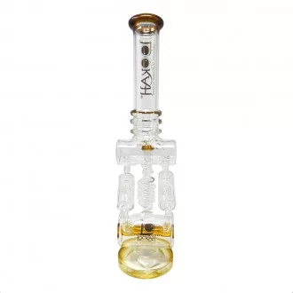 16.5" Lookah Spiral Double Barrel Chamber Inline With Multi Honeycomb Perc Water Pipe - [WPC772]