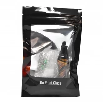 Vibrant Art Nectar Collector with Metal Tip, Quartz Tip, & Plastic Clip - [KKNC]