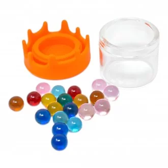 Assorted Color Terp Ball W/Silicone Lid Jar
