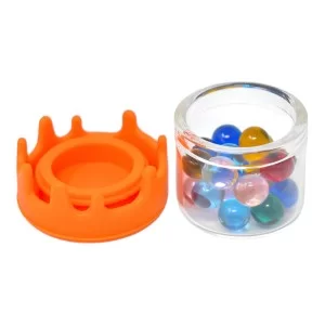 Assorted Color Terp Ball W/Silicone Lid Jar