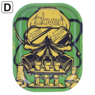 Clover Glass - Tantalizing Enigma Design Small Rolling Tray (5.5 X 7)