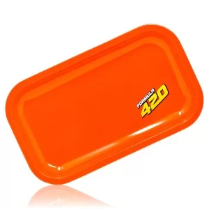 Formula 420 Medium Rolling Tray 10"x 6" - Orange 