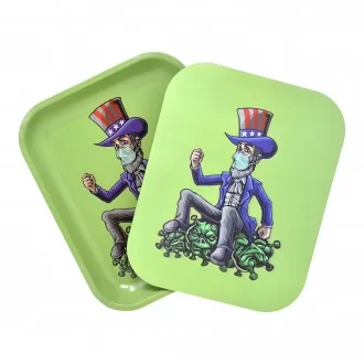Assorted Design 3D Rolling Tray w/ Lid 13.5"x10.7" - [LTL200]