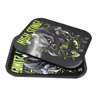 Assorted Design 3D Rolling Tray w/ Lid 13.5"x10.7" - [LTL300]