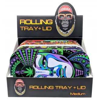 Metal Tray w/ Lid 8Ct Display - Medium - [MTL400]