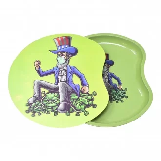 Metal Tray w/ Lid+Cone Filler+Scraper - 12Ct Display