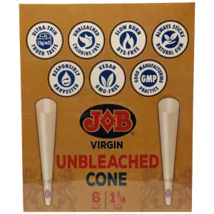 Job 1.25 Cones 6pk - (Display of 32)