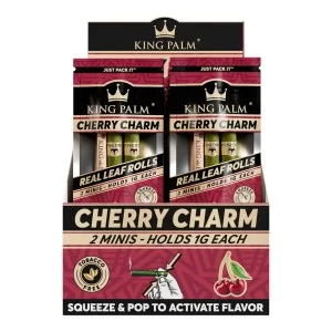 King Palm 2pk Mini Flavored Pre Rolled Cone 20ct Display