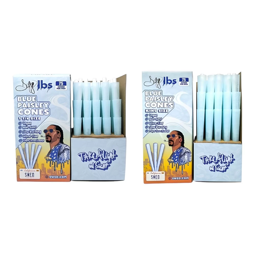 SWED By Snoop Dogg Blue Paisley Pre-Rolled Cones - 75ct Box