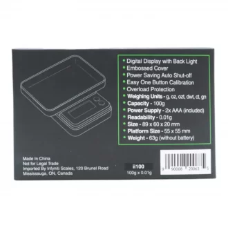 Infyniti Scale - ii100 Pocket Scale 100g x 0.01g 