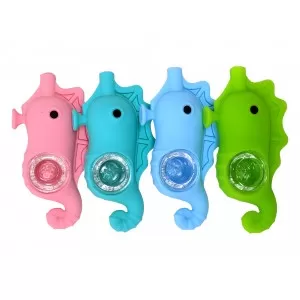 Silicone Seahorse Hand Pipe [SHP325]